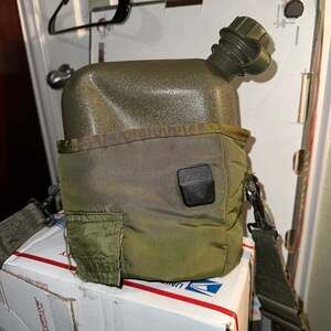 Military Style 2-Quart Canteen with Insulated Cover and Shoulder Strap